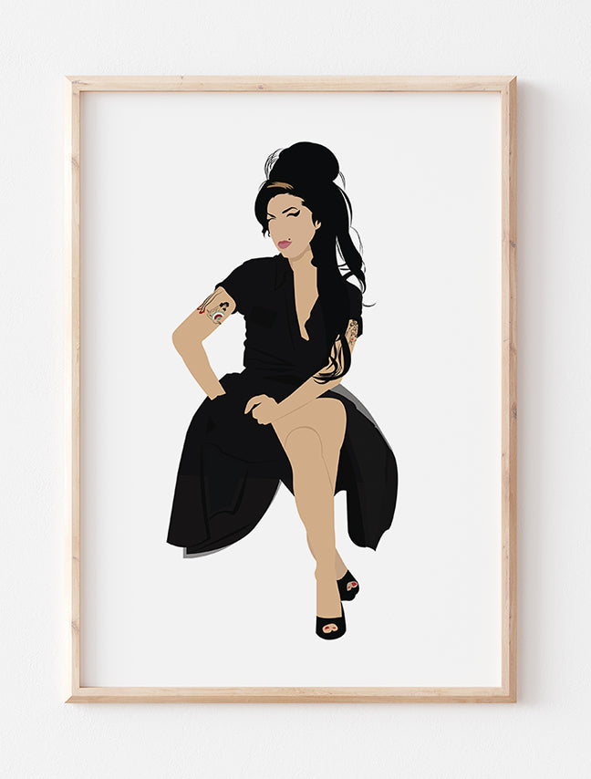 Amy Winehouse Minimalist Print