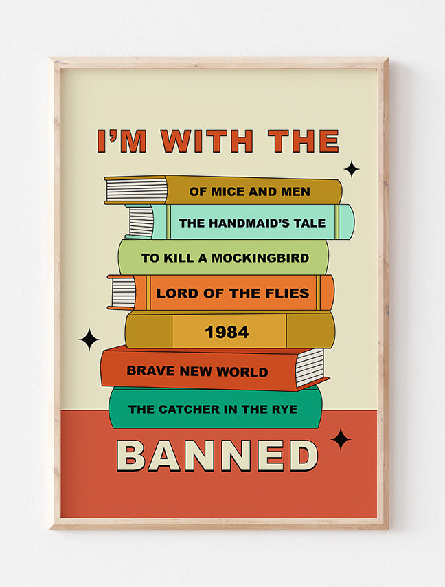 Banned Books Art Print