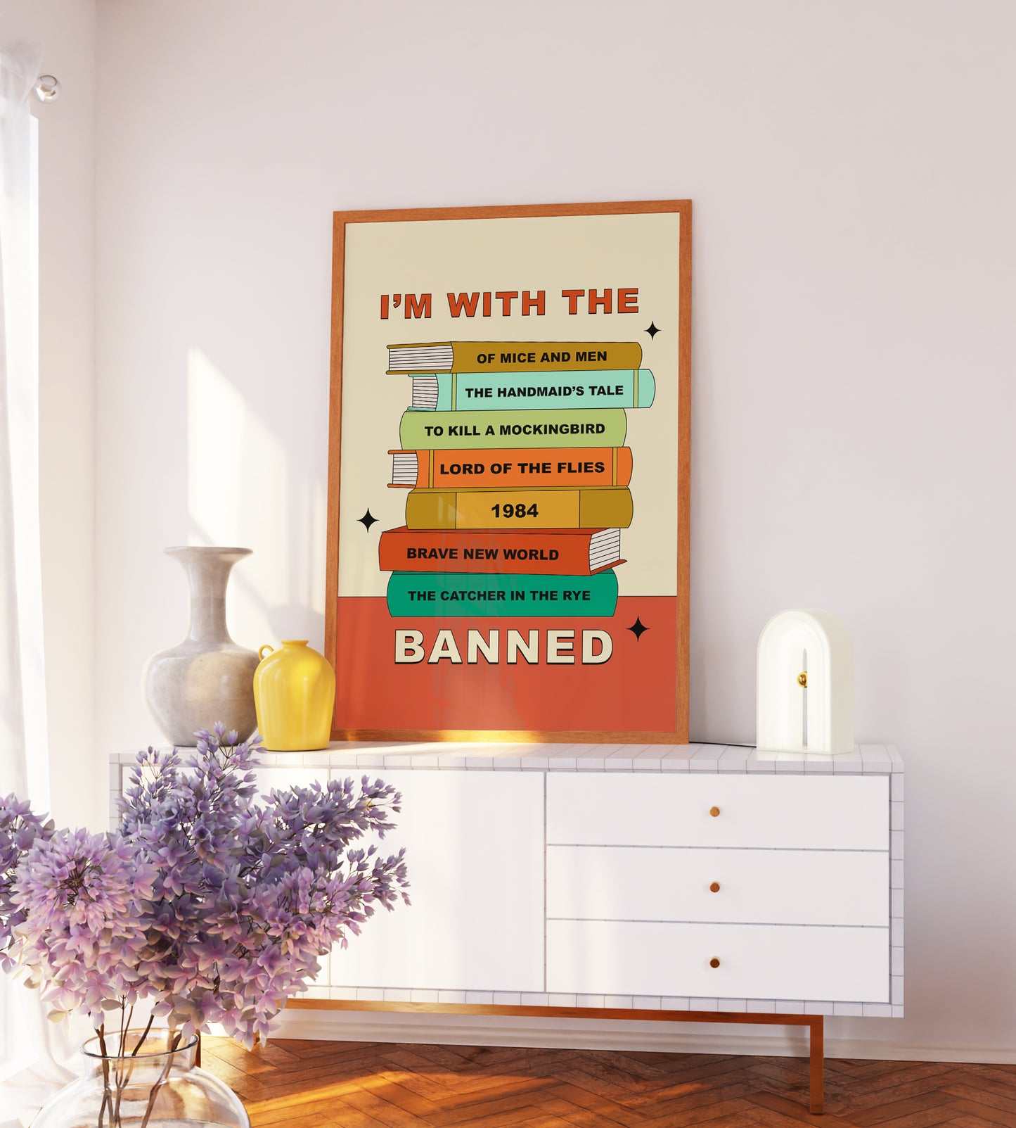 Banned Books Art Print