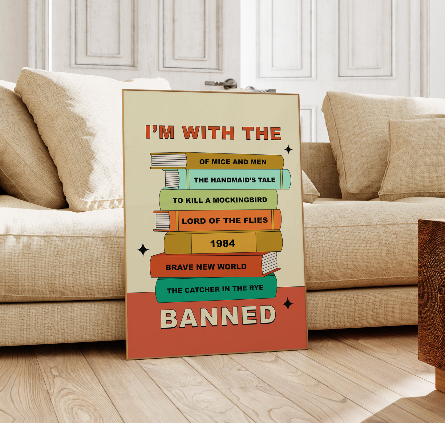 Banned Books Art Print