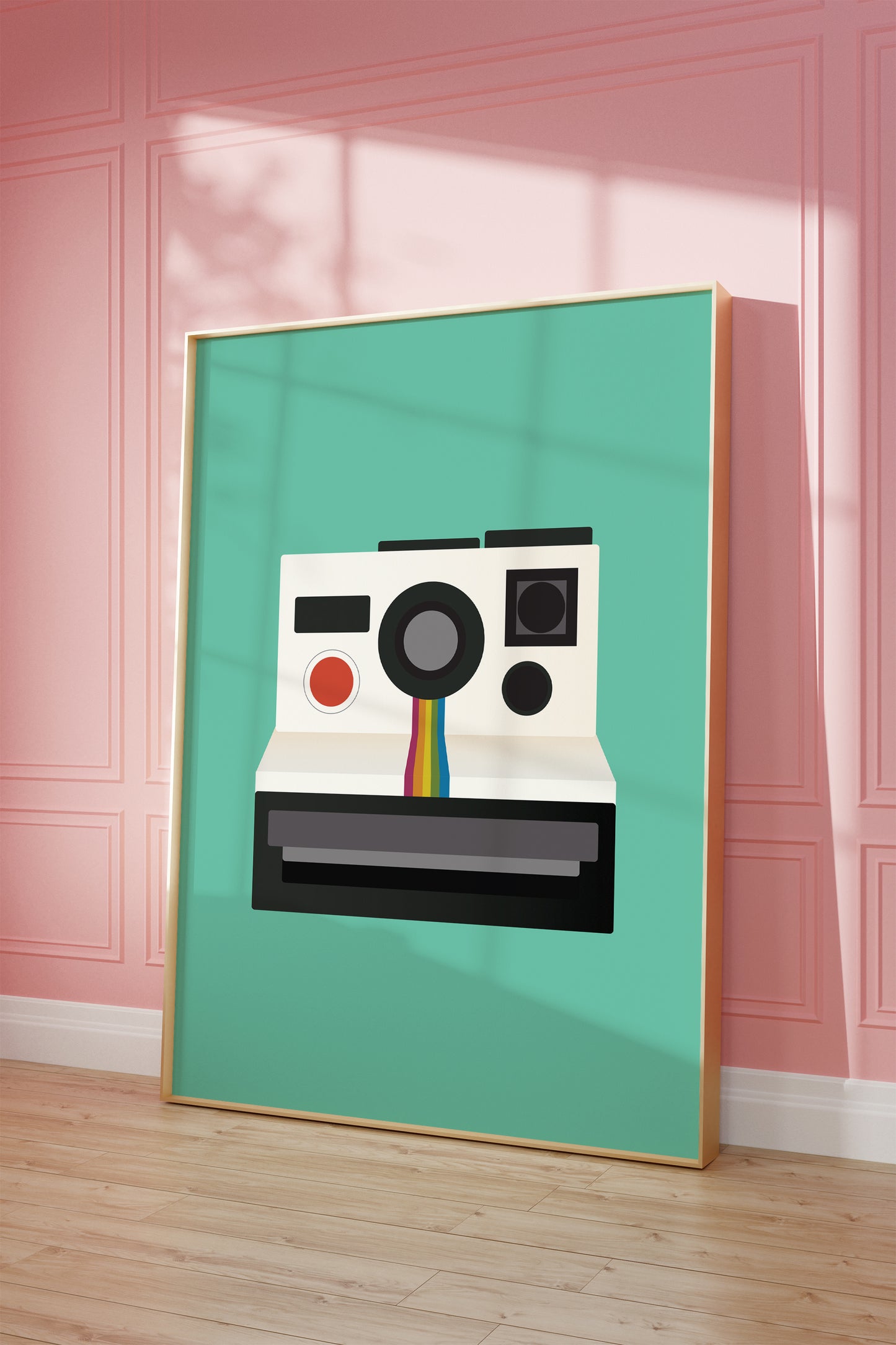 Retro Polaroid Camera Art Print