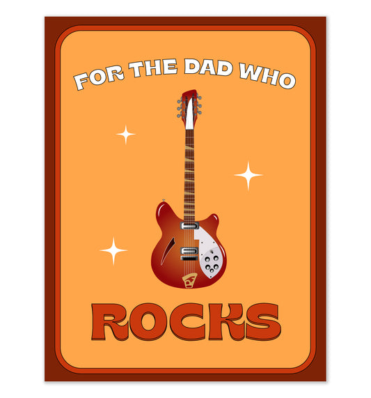 Dad Who Rocks Card