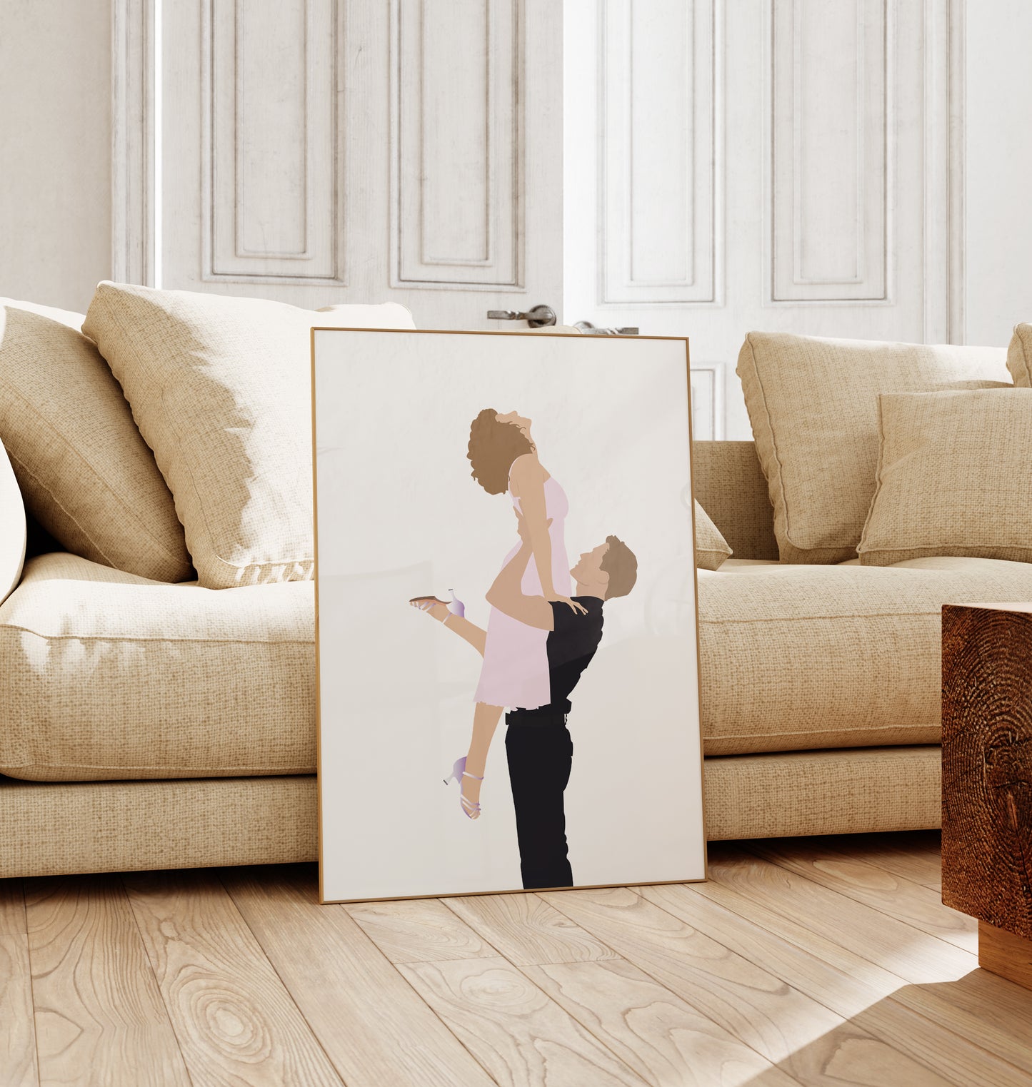 Dirty Dancing Minimalist Poster (White)