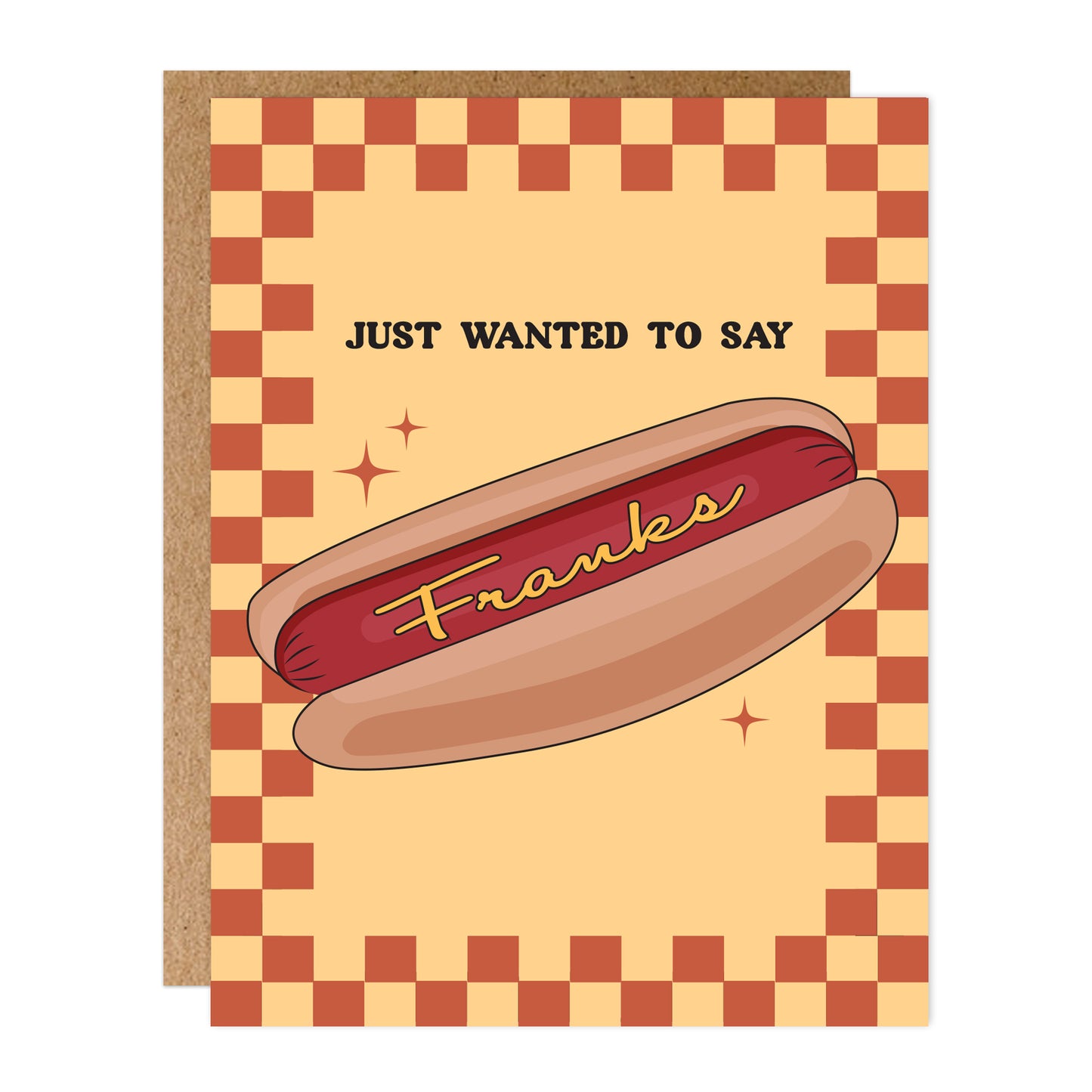 Franks Hot Dog Thank You Card