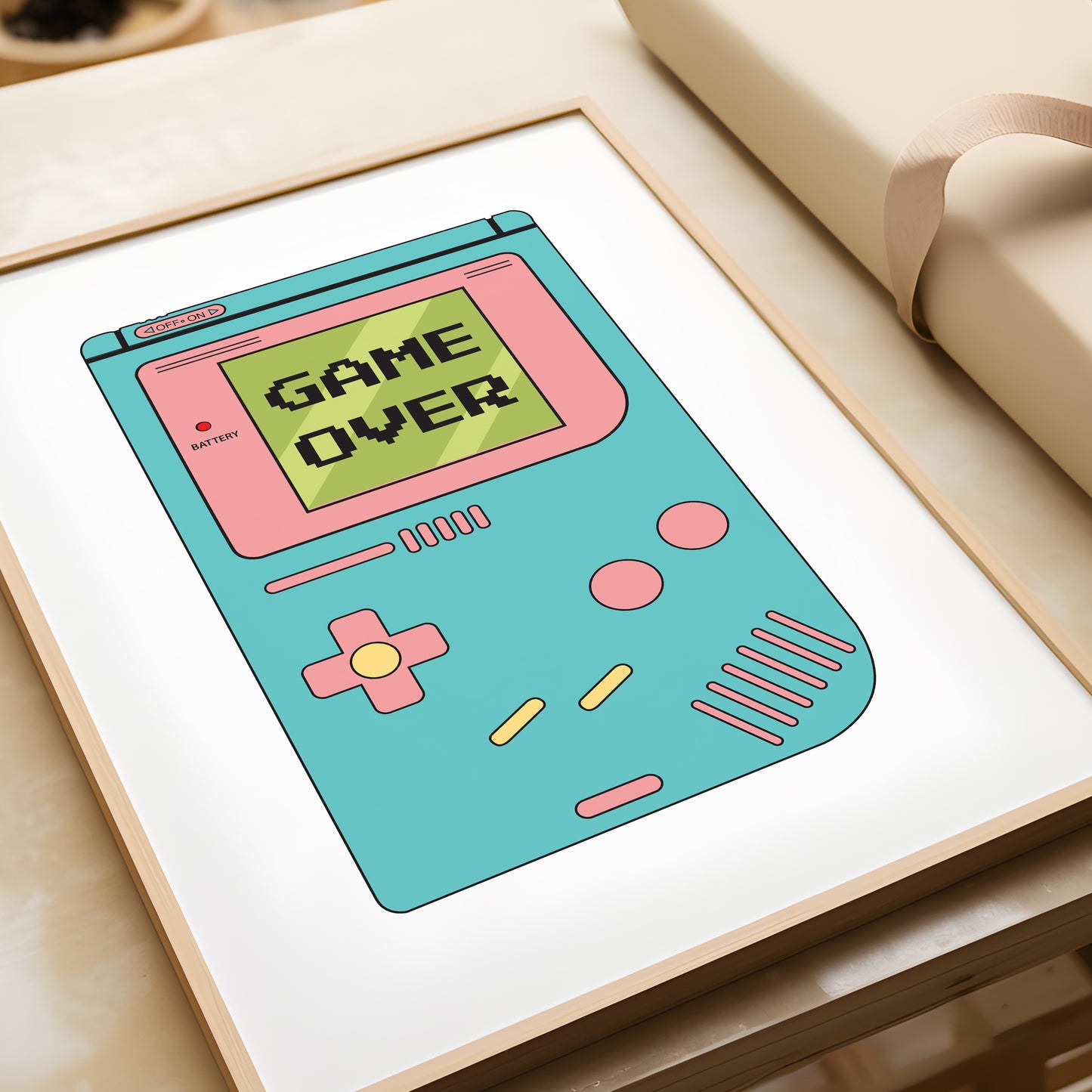 Gameboy Game Over Print