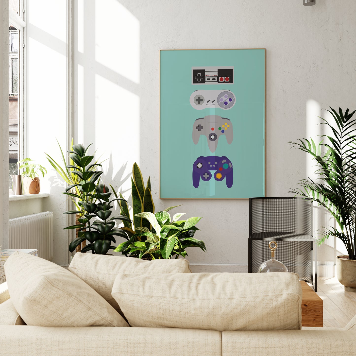 Gaming Controllers - Evolution Art Print