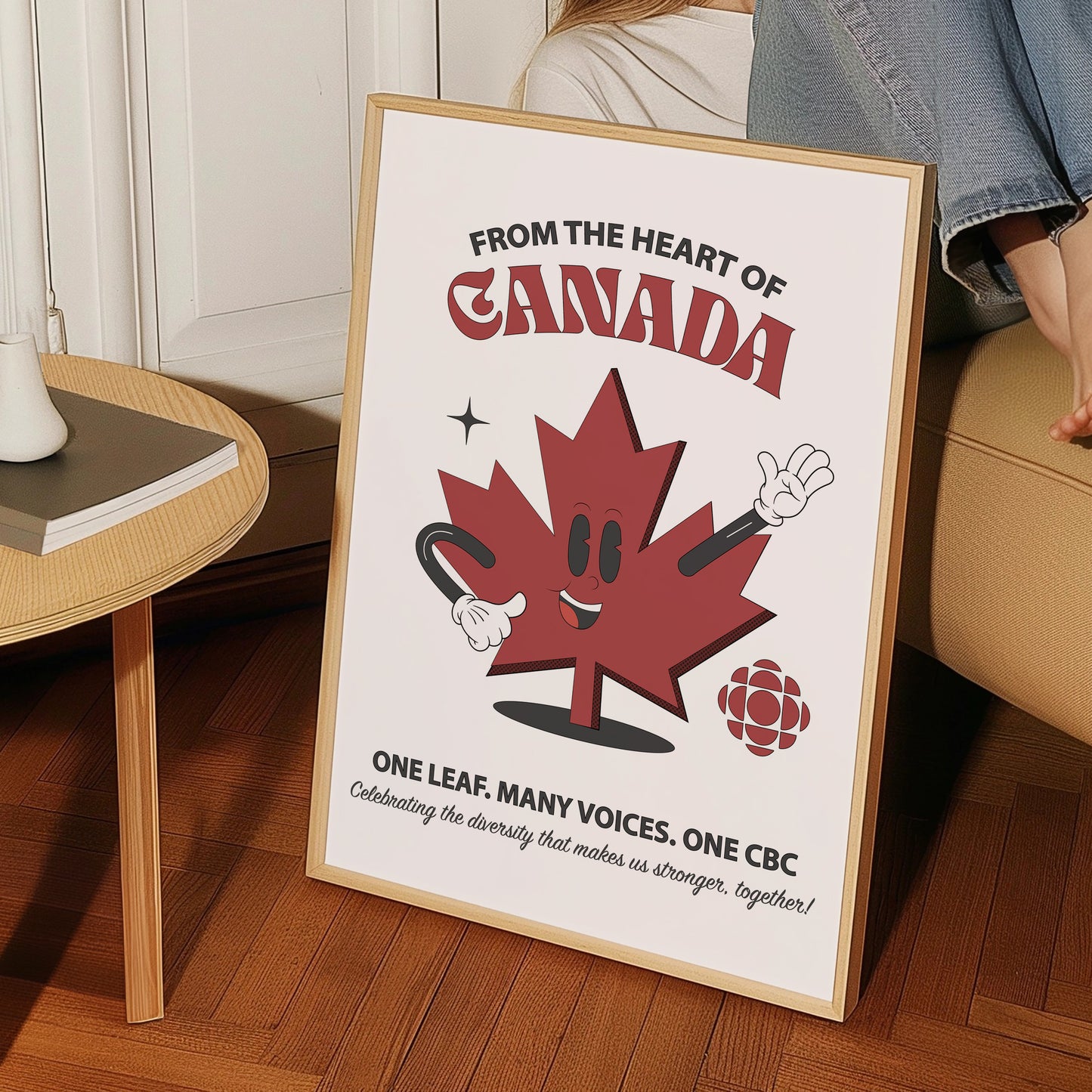 CBC Retro Leaf Art Print