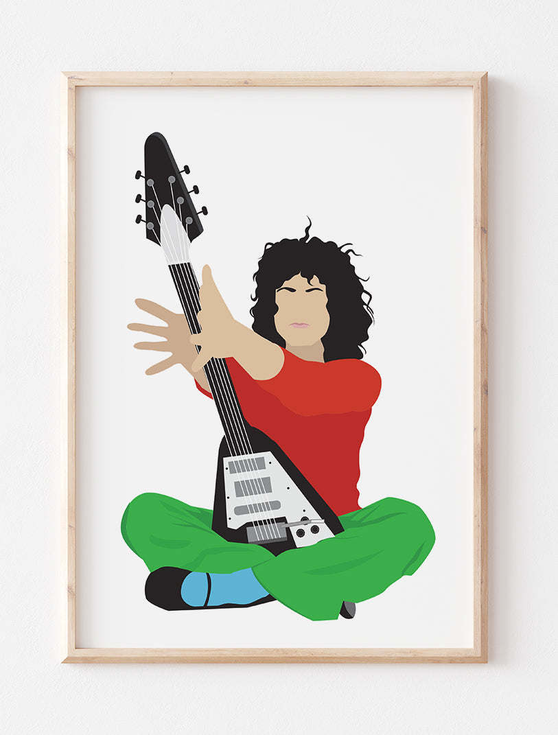 Marc Bolan (T-Rex) Minimalist Print