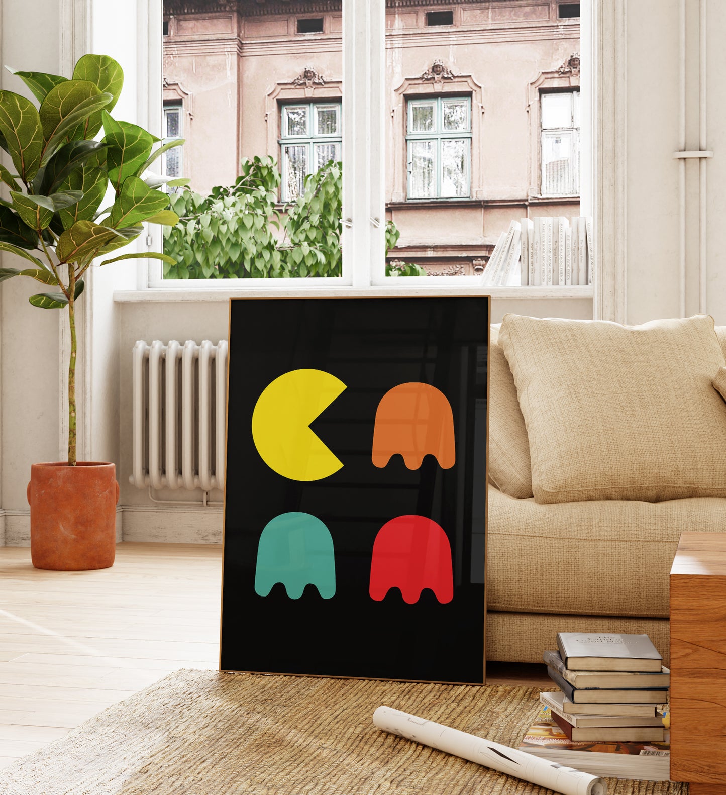 Retro Arcade Game Minimalist Art Print