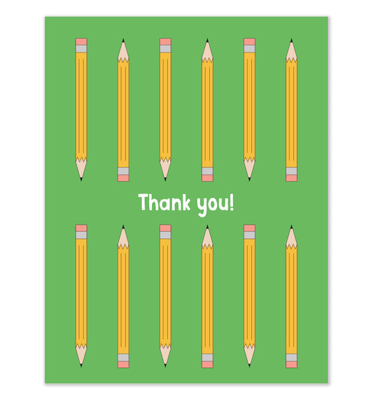 Teacher Pencils Card