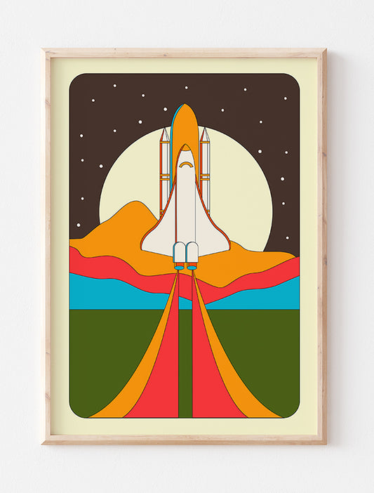 NASA Space Shuttle Launch Print