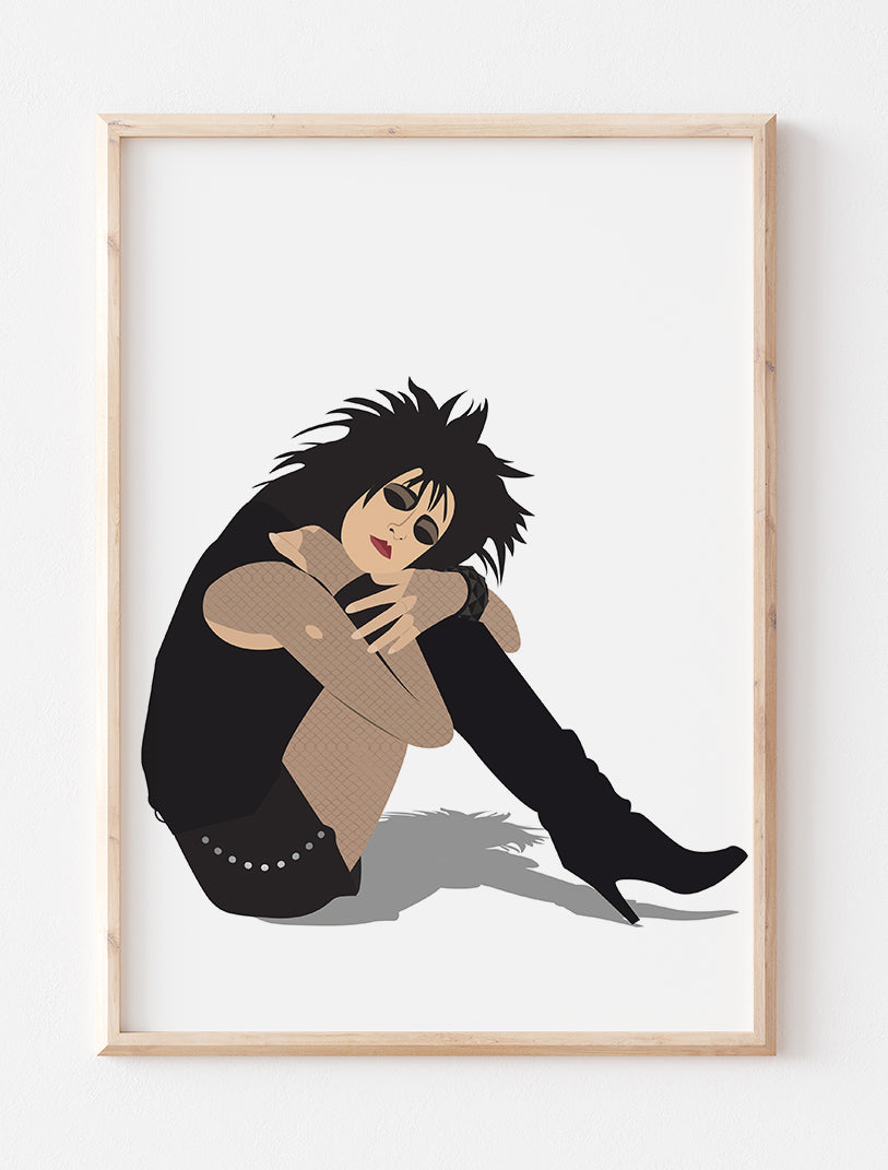 Siouxsie Sioux Minimalist Print