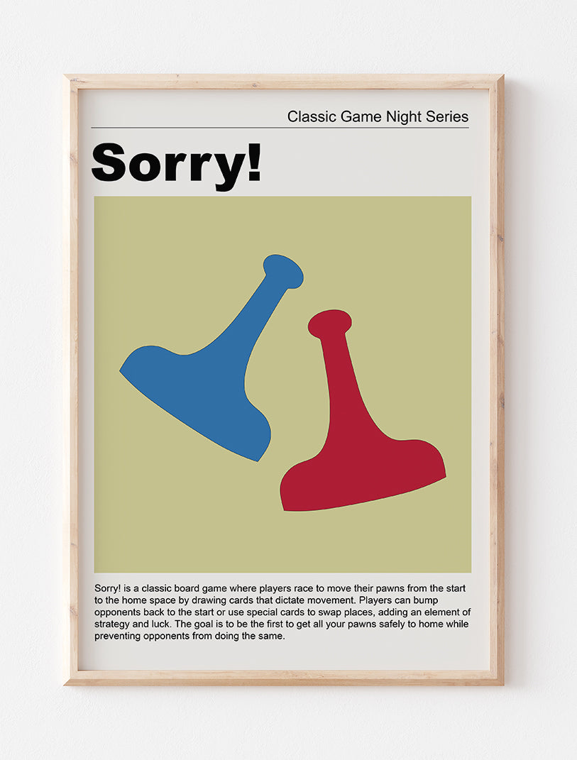 Sorry! Art Print
