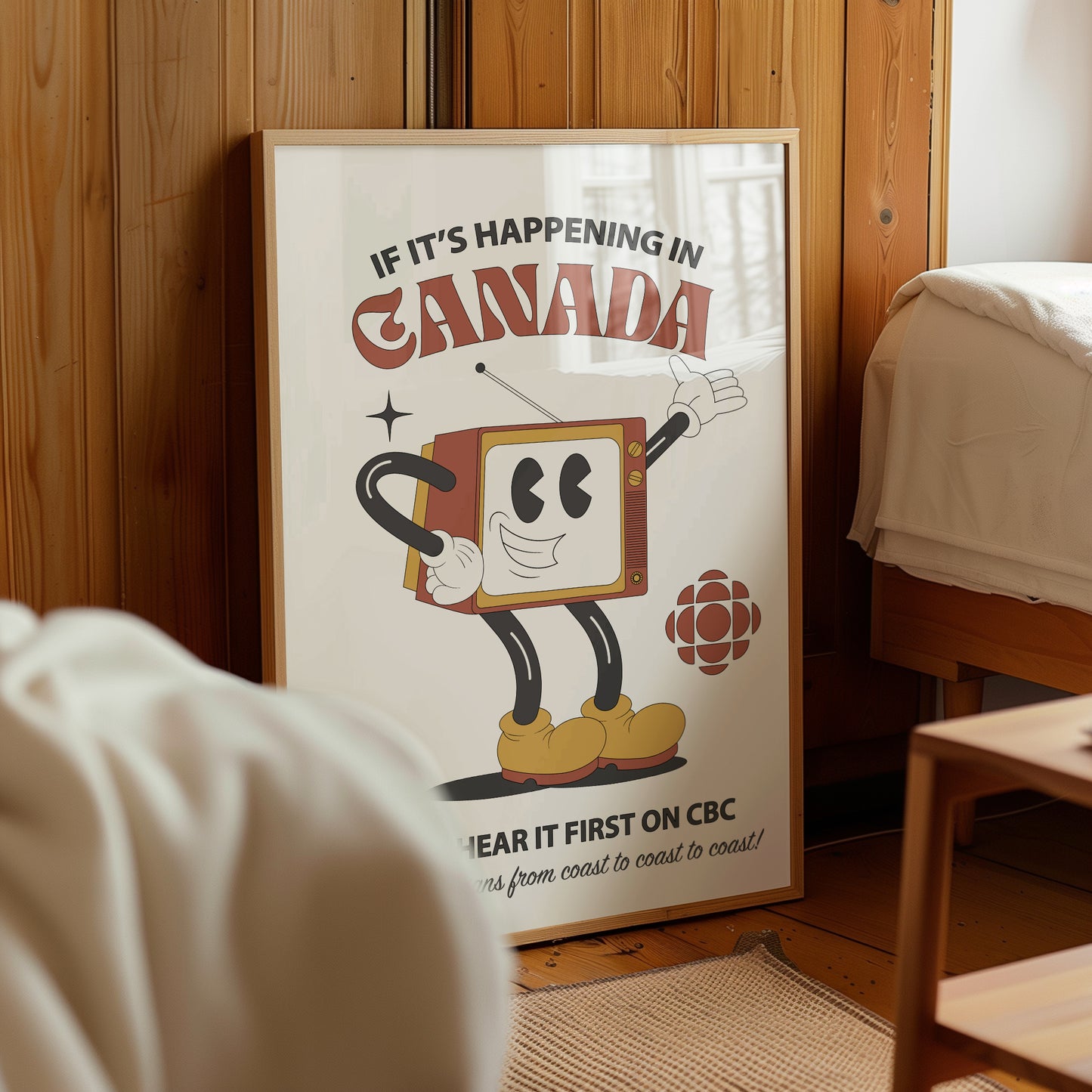 CBC Retro TV Art Print