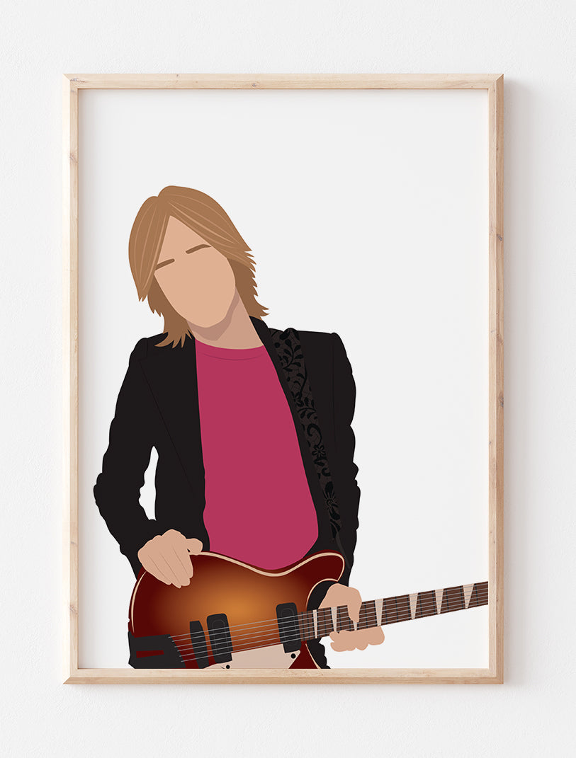 Tom Petty Minimalist Print