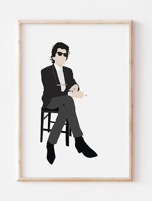 Bob Dylan Minimalist Art Print 3