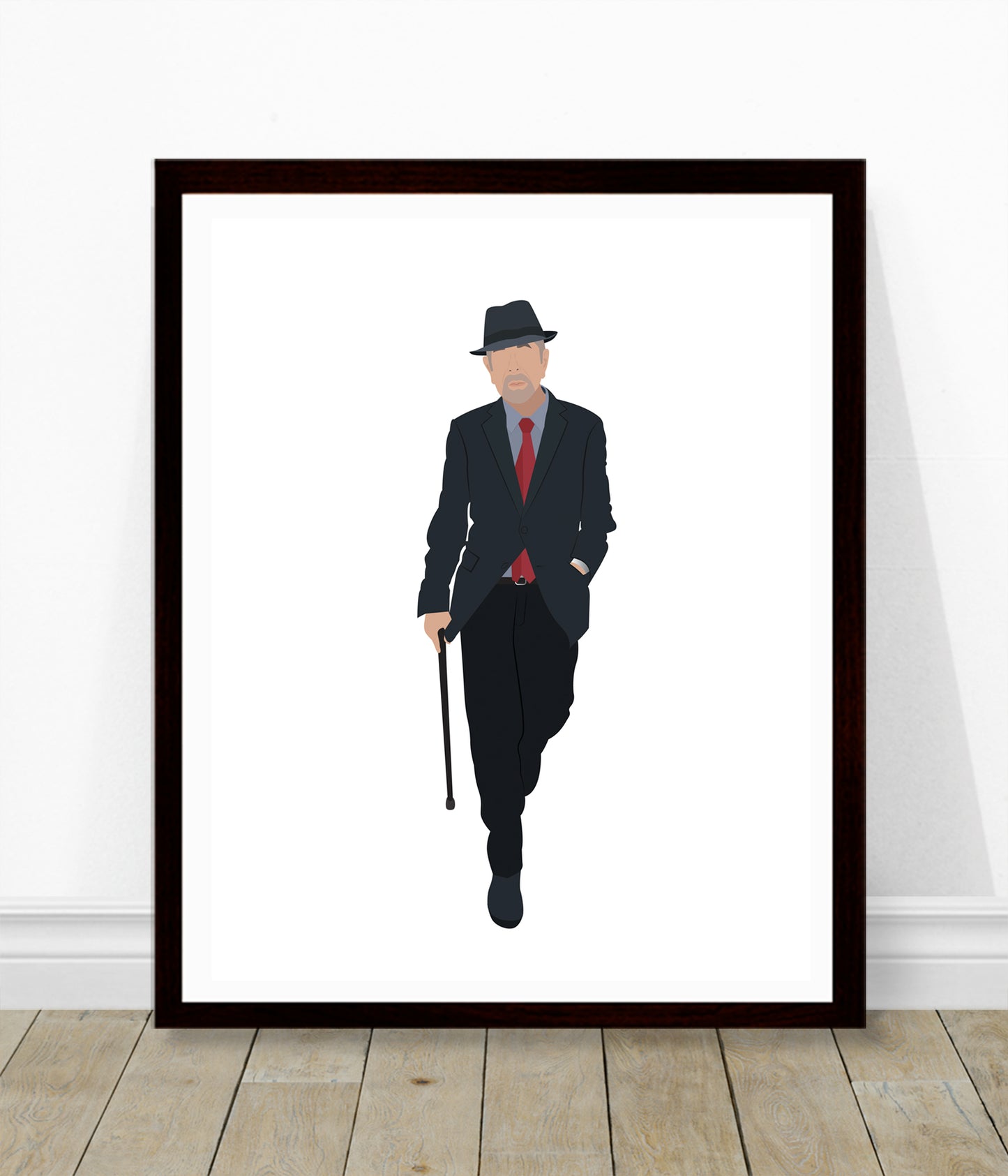 Leonard Cohen Minimalist Print