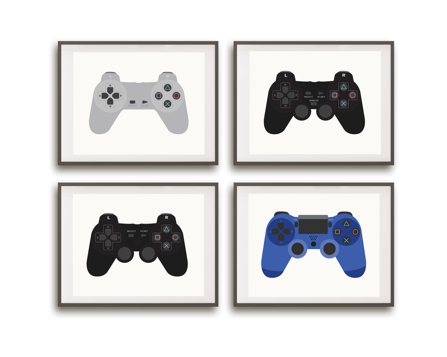 Video Game Controller Prints - Playstation Edition