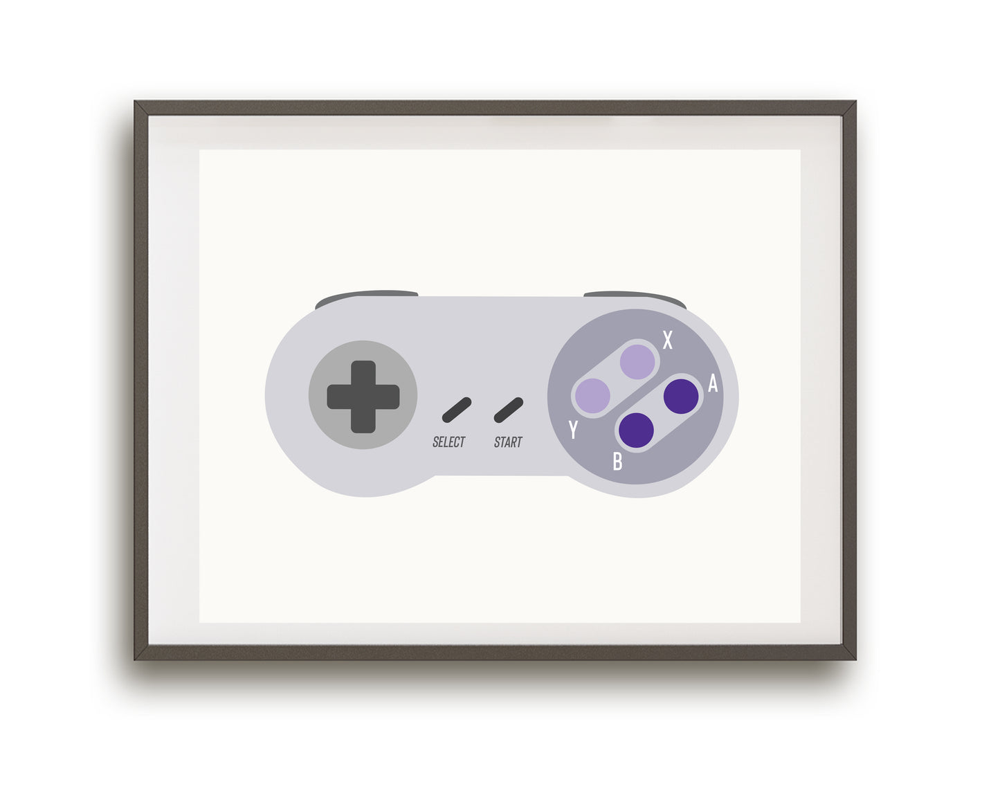 Video Game Controller Prints (White)