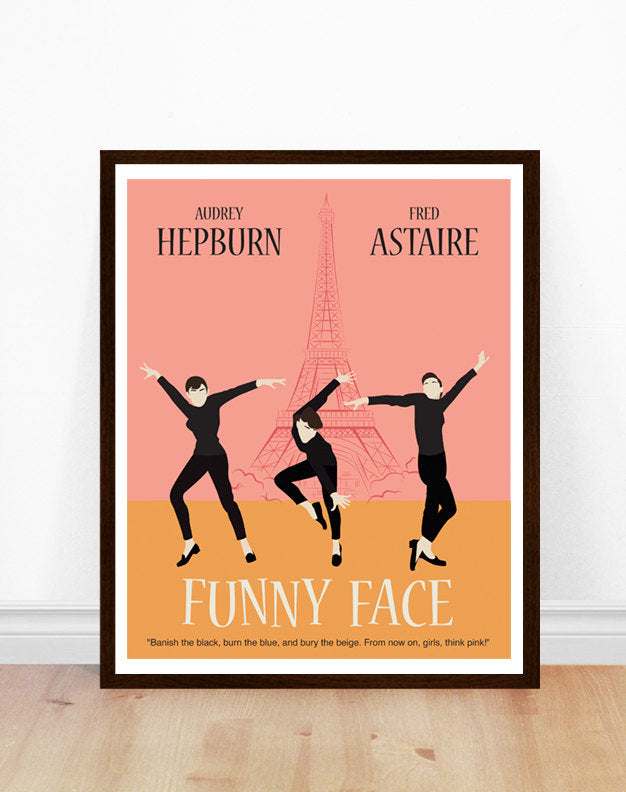 Funny Face Minimalist Movie Poster