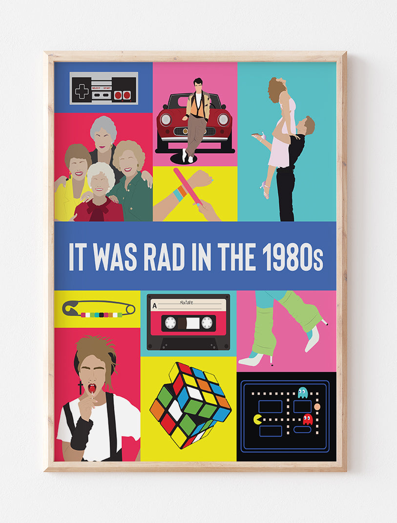 It was Rad in the 1980s Poster