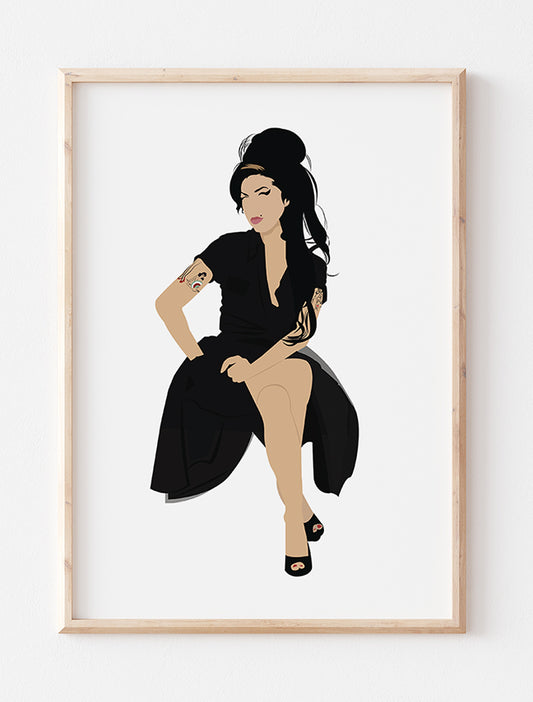 Amy Winehouse Minimalist Print