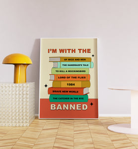 Banned Books Art Print