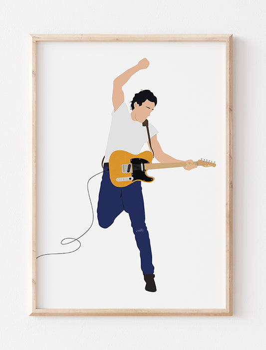 Bruce Springsteen Minimalist Poster
