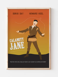 Calamity Jane Minimalist Poster