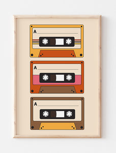 Cassette Tapes Print
