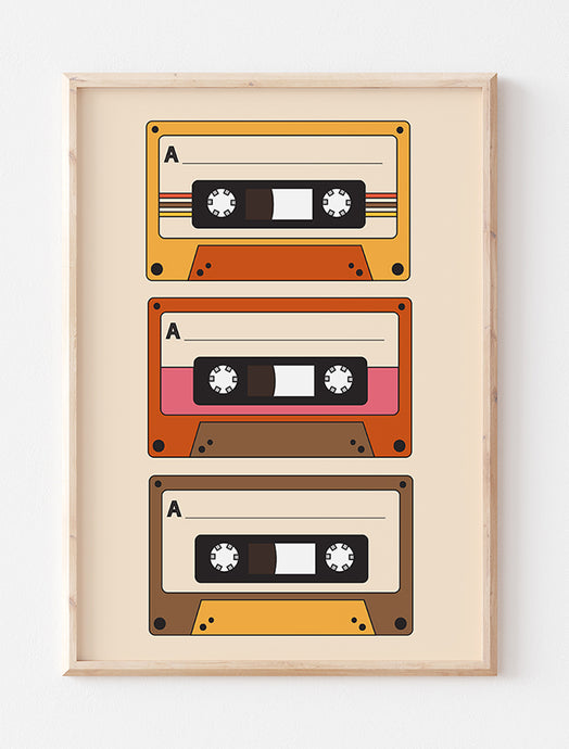 Cassette Tapes Print