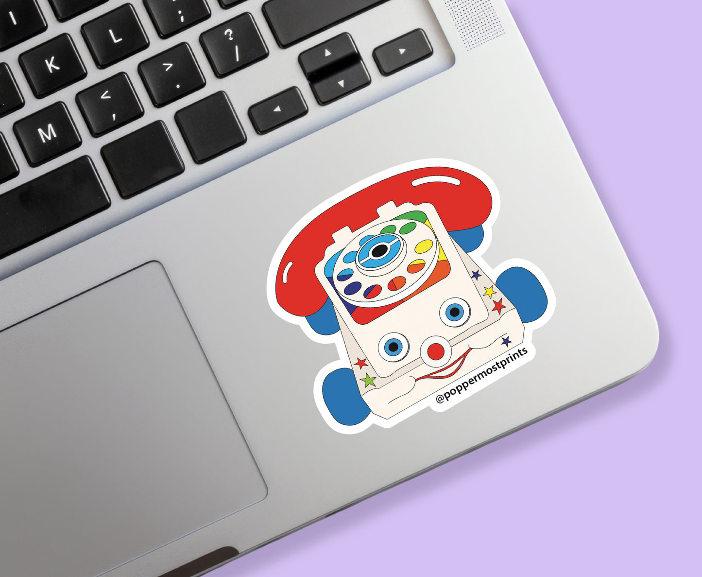 Retro Toy Phone Sticker