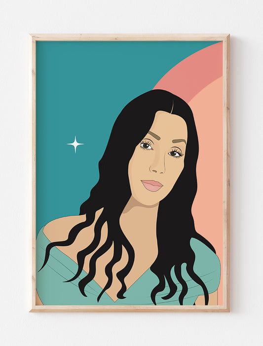 Cher Art Print