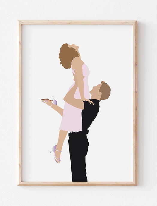 Dirty Dancing Minimalist Poster (White)