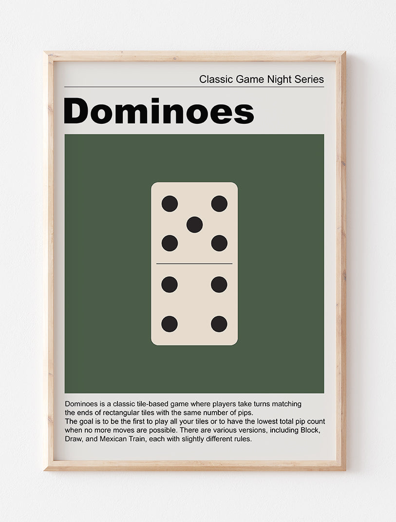 Dominoes Art Print