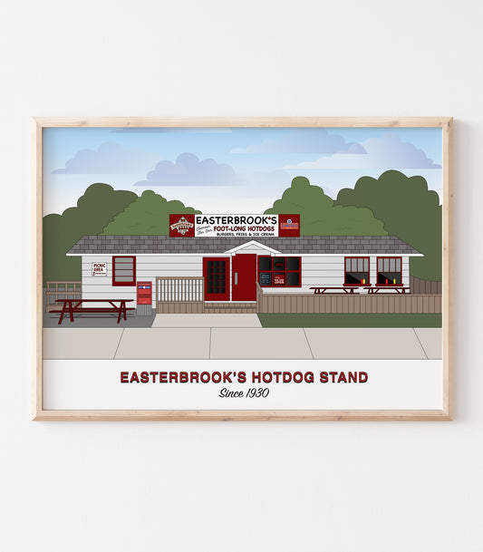 Easterbrooks Hotdog Stand Art Print