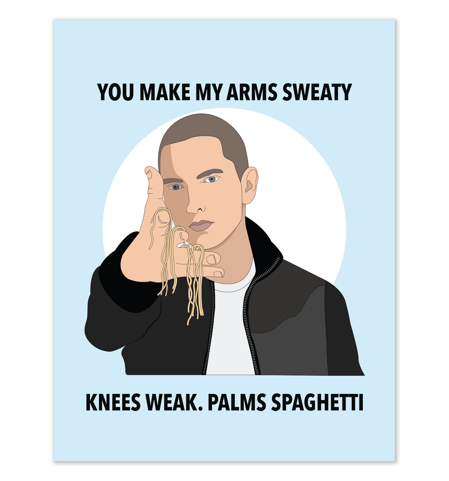 Eminem Palms Spaghetti Card