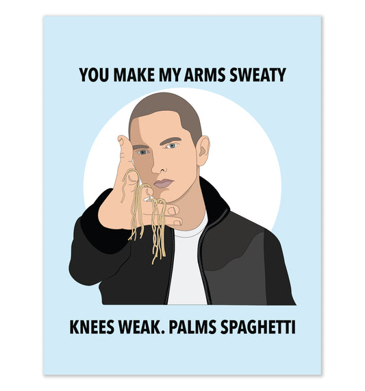 Eminem Palms Spaghetti Card