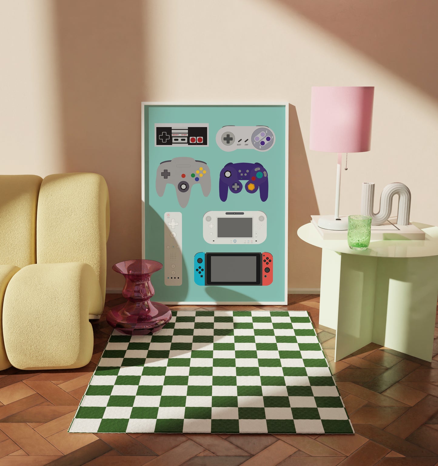 Gaming Controllers - Nintendo Art Print