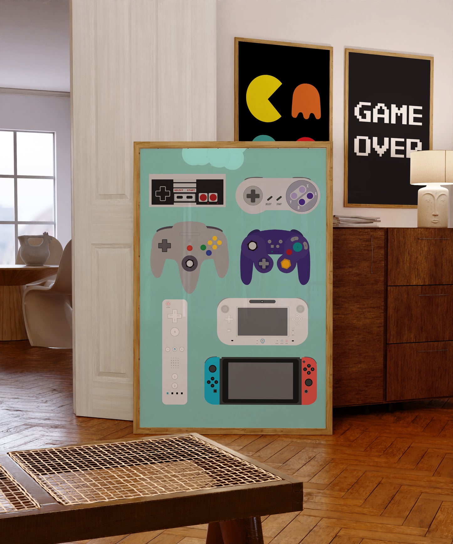 Gaming Controllers - Nintendo Art Print