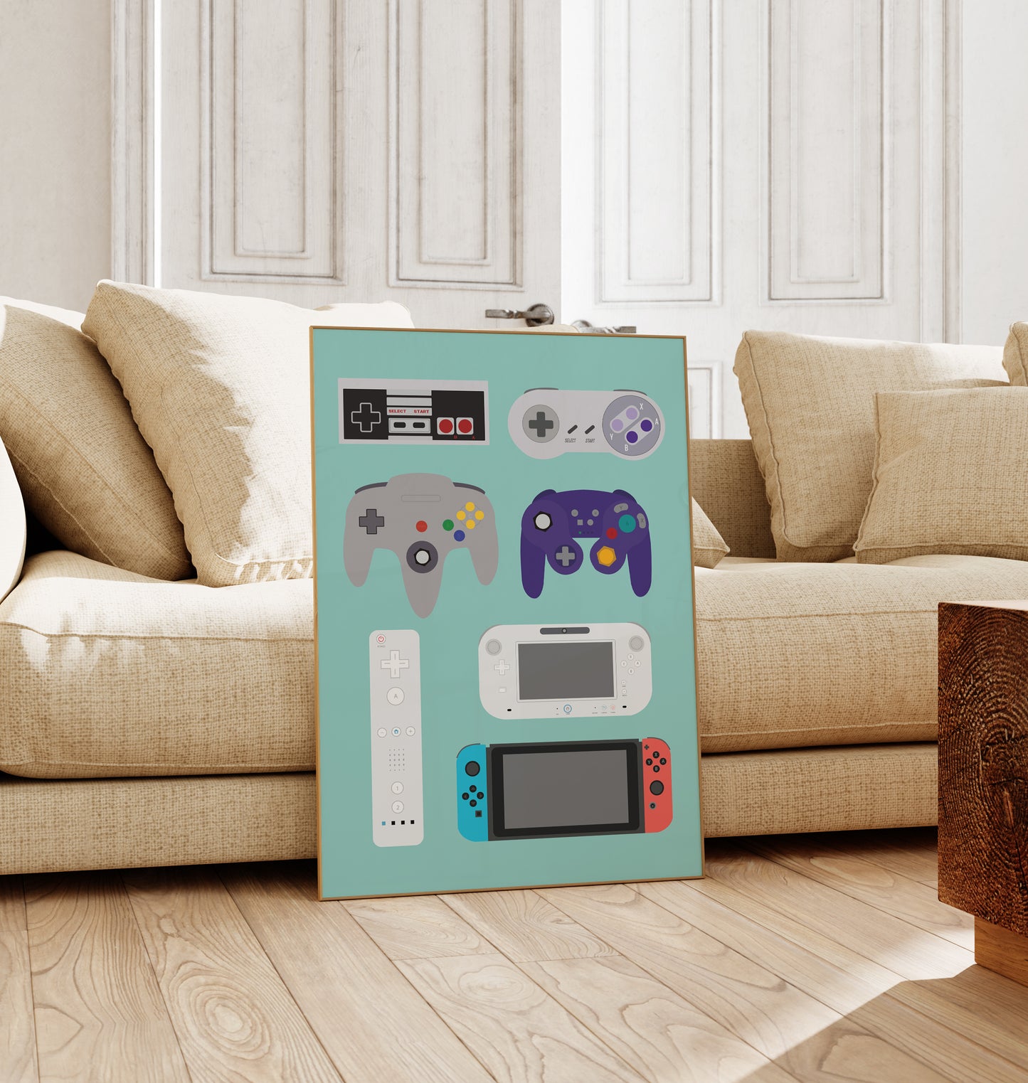 Gaming Controllers - Nintendo Art Print