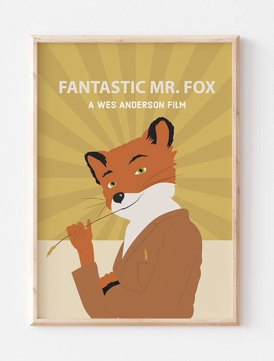 Fantastic Mr. Fox Minimalist Movie Poster