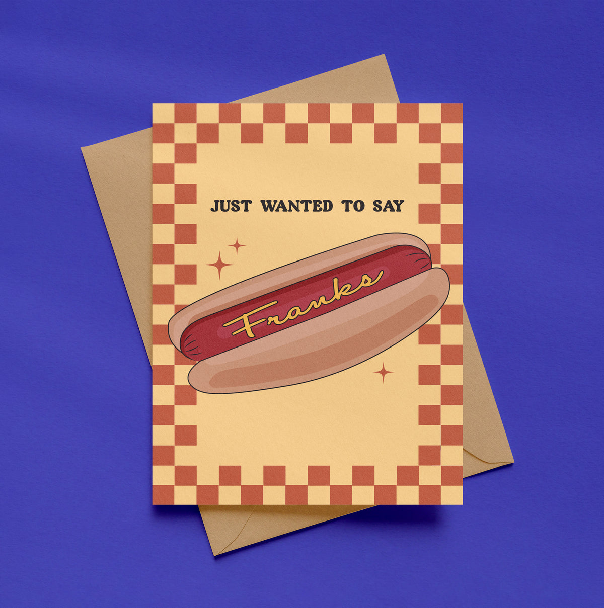 Franks Hot Dog Thank You Card