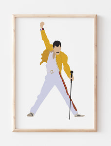 Freddie Mercury Minimalist Art Print