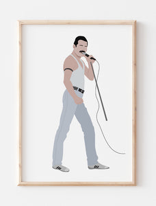 Freddie Mercury Minimalist Art Print 2
