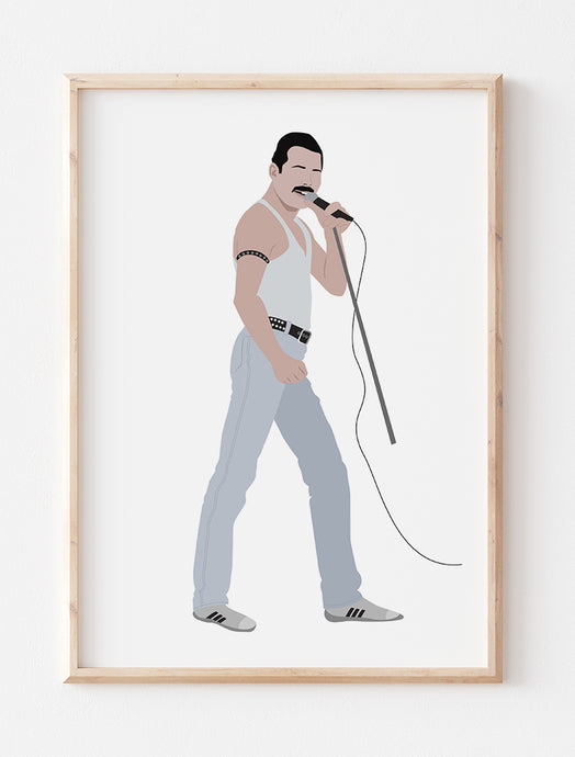 Freddie Mercury Minimalist Art Print 2
