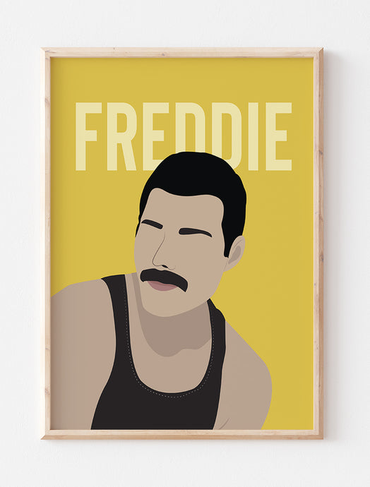Freddie Mercury Minimalist Portrait