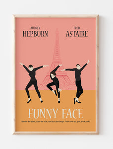Funny Face Minimalist Movie Poster