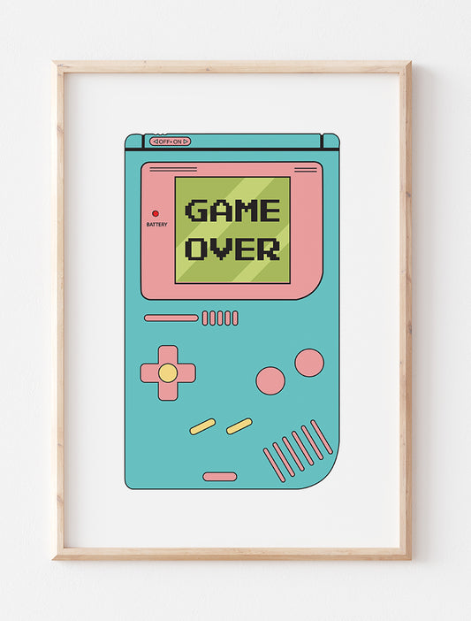 Gameboy Game Over Print