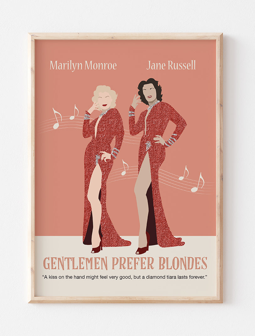 Gentlemen Prefer Blondes Minimalist Poster